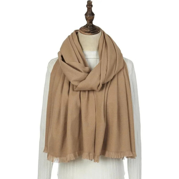 Swat Pany Scarf For Women Winter Pashmina Shawls For Women Wedding Shawls-Bronze - Picture 3 of 7